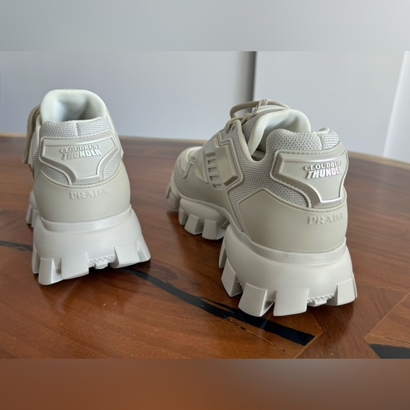 Prada Cloudbust Thunder “chalk white” sneaker. Brand new. Men’s size 9 - Picture 3 of 7